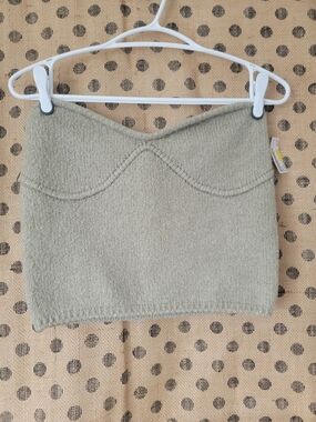 Zara Beige Knit Tube Top
